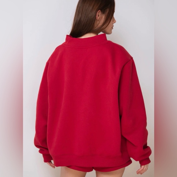 New With Tags Parke & Brunch Valentine's Fleece Mockneck Size S/M - Picture 2 of 10